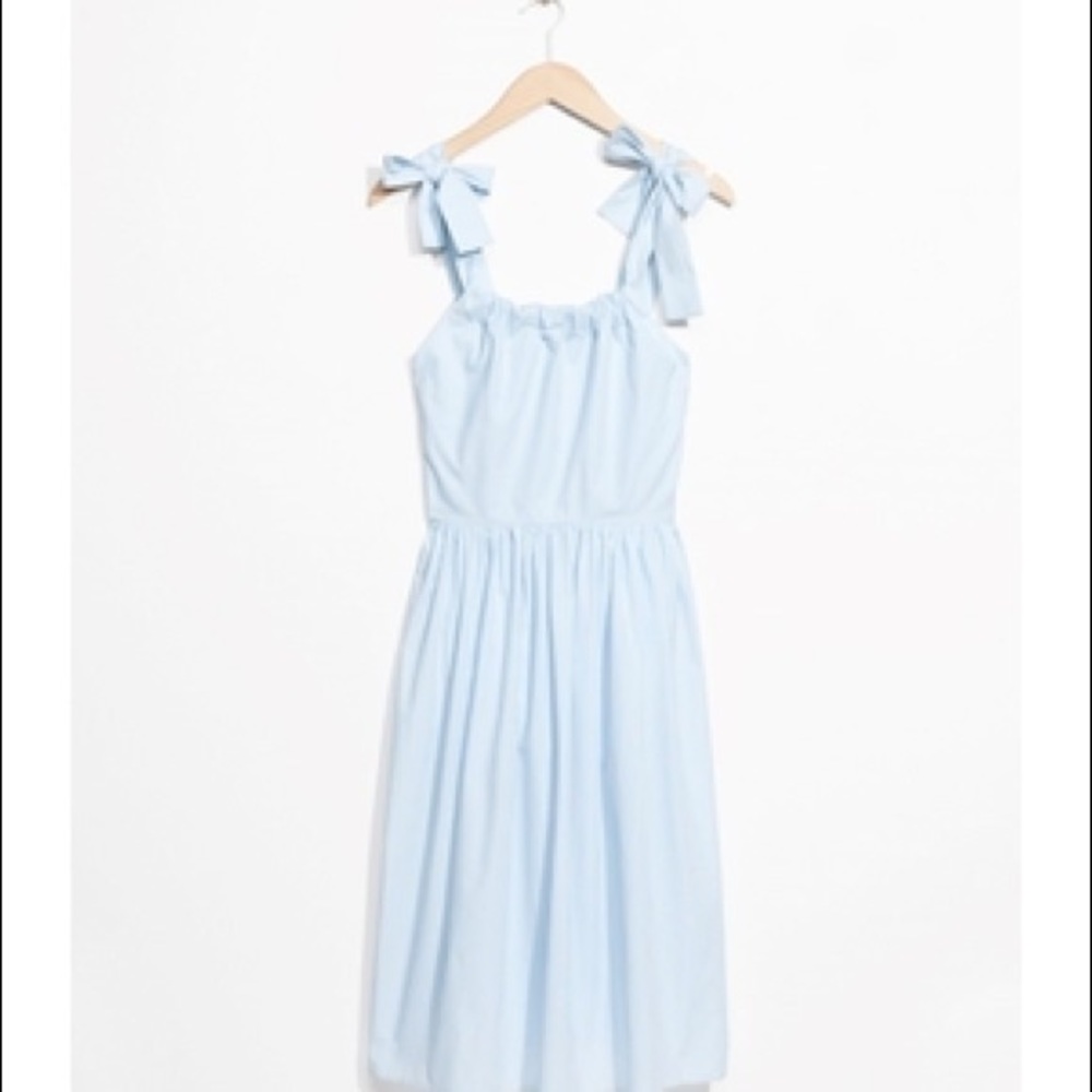 & Other Stories Striped Midi Dress